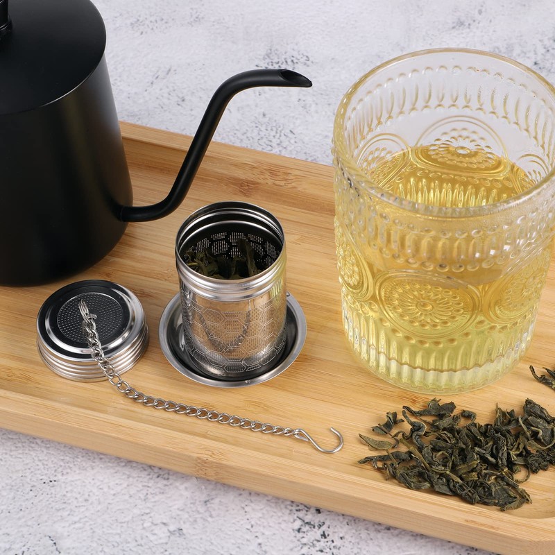 2 Pack Tea Strainers Infuser for Loose Tea 304 Stainless