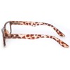 Retro Fashion Style Narrow Rectangular Frame Clear Lens Eyeglasses (/Leopard_Brown,