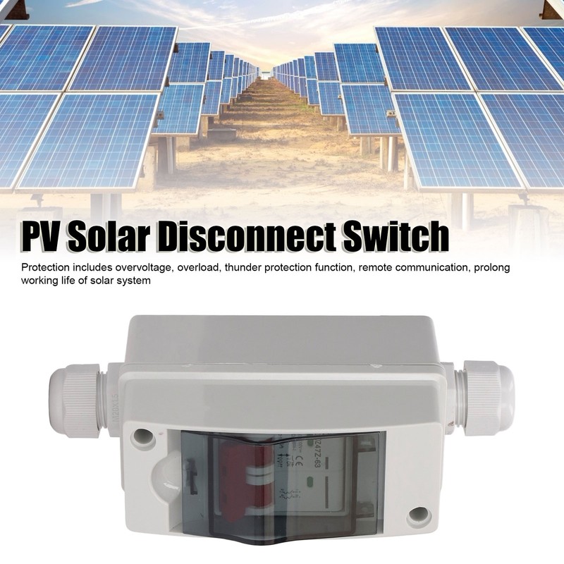 PV Solar Disconnect Switch Photovoltaic Circuit Isolator Miniature RV Breaker