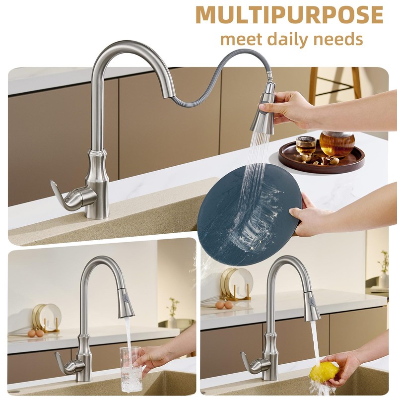 Angle Simple Kitchen Faucet Head Replacement, G 1/2 or 13/16