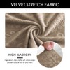 EVOLLER - Funda de asiento elástica de terciopelo para comedor,