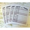 4 Laminated Farkle Yahtzee Yardzee Score Sheets, Dry Erase-Reusable Double
