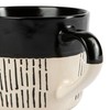 Nicola Spring Ceramic Dipped Dash Coffee Cups - Two Tone