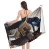 VODRM Funny Monkey Reading Newspaper Beach Towel,32x52in Microfiber Quick Dry