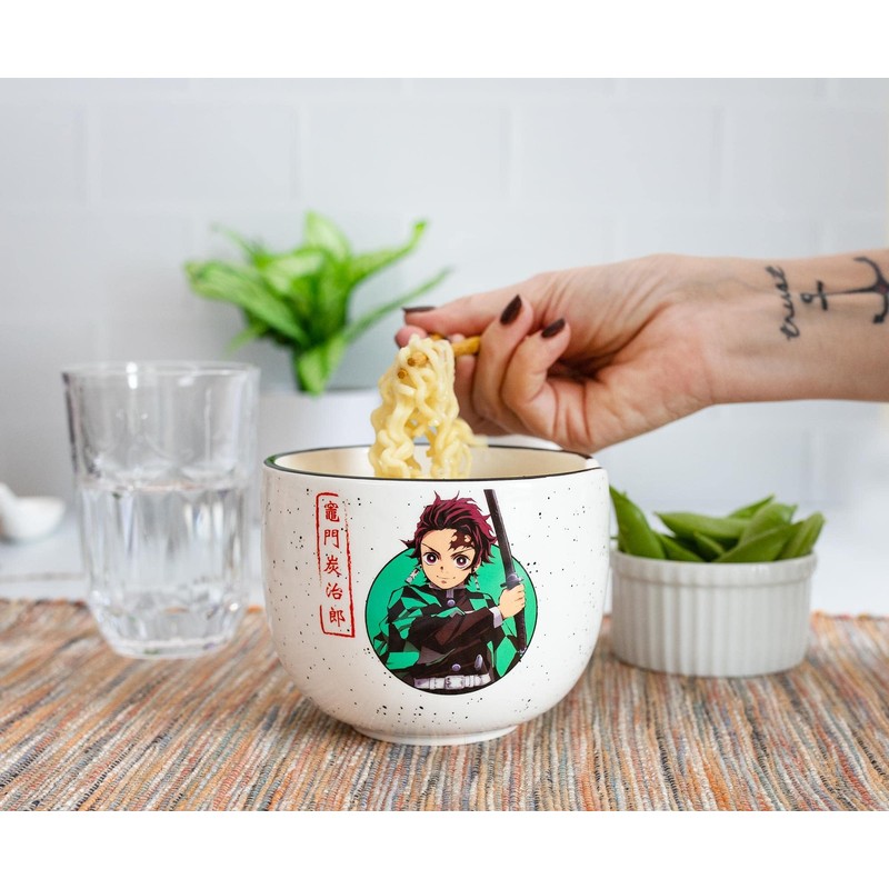 Just Funky Demon Slayer Ramen Bowl and Chopsticks