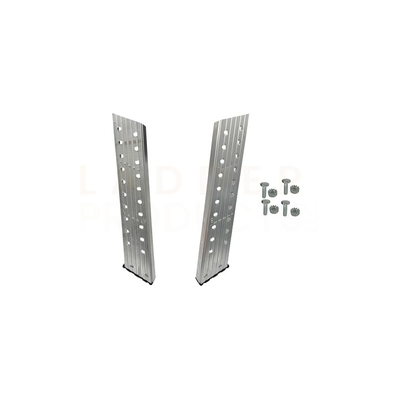 Louisville Adjustable Shoe Kit for Aluminum Attic Ladders, 13-7/8 inch,