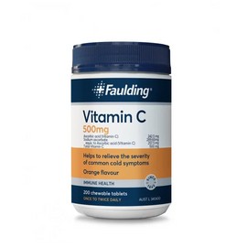 Faulding Remedies Vitamin C 500mg 200 Chewable Tablets