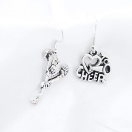Cheer Charm Earring Cheerleading Earrings Gifts Cheer Jewelry Cheerleaders Gifts Cheer Coaches or Team (Cheer Earrings)