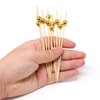 200pcs Disposable Fruit Skewers Bamboo Skewers Flower Skewers Fruit Fork