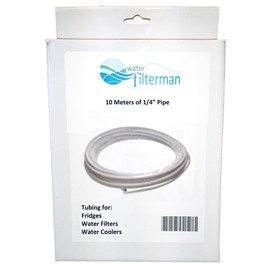 10 Meters of Fridge Water Pipe 1/4" Tubing for American Style Fridges/Reverse Osmosis Water Filters/Aquariums