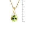 Ivy Gems 9ct Yellow Gold Peridot Pear Drop Pendant on