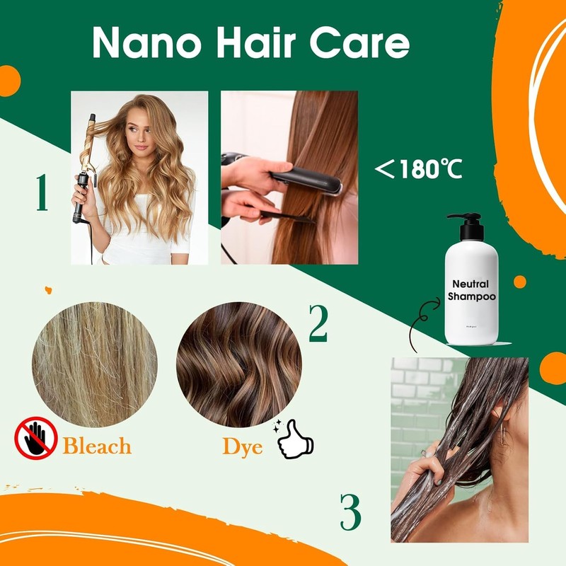 Easyouth Nano Ring Hair Extensions Real Hair Jet Black Individual