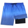 QRANSS 9 inch Compression Lined Swimming Trunks Men Size 36-38