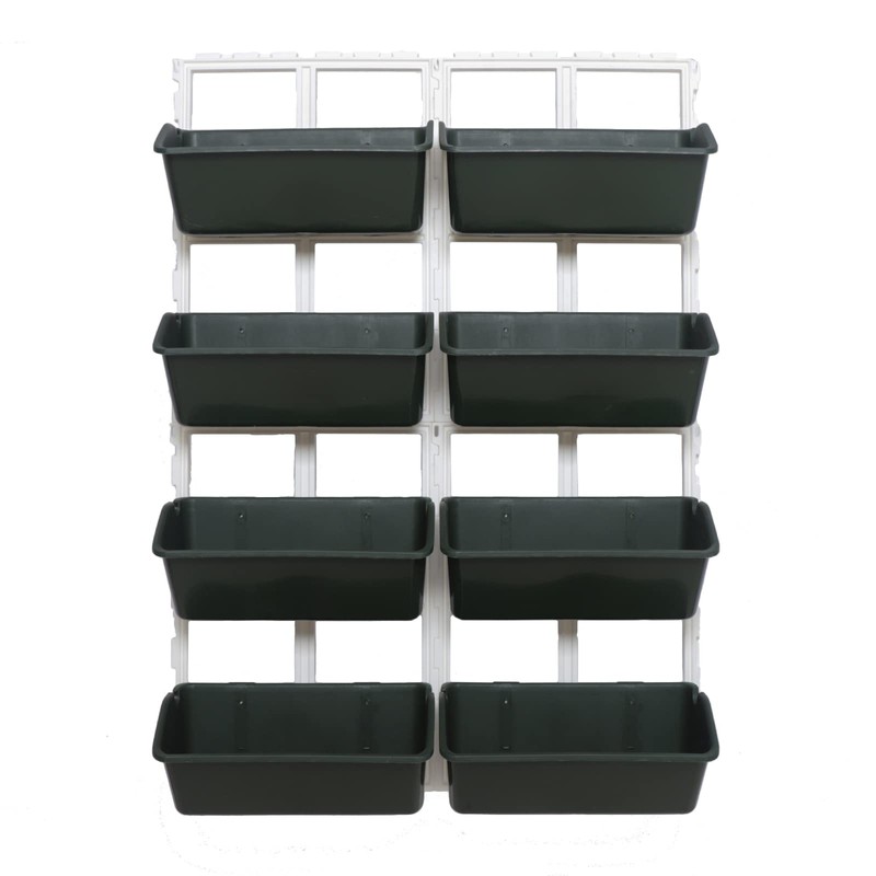 Vertical Wall Hanging Planters with 8 Pots, Raised Beds Hanging