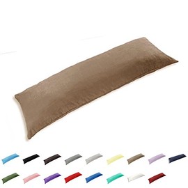 TAOSON 100% Cotton 300 Thread Count Soild Envelope Style V Shaped/Tri/Boomerang Standard Pillow Case Cushion Cover Only Cover No Insert (Khaki)