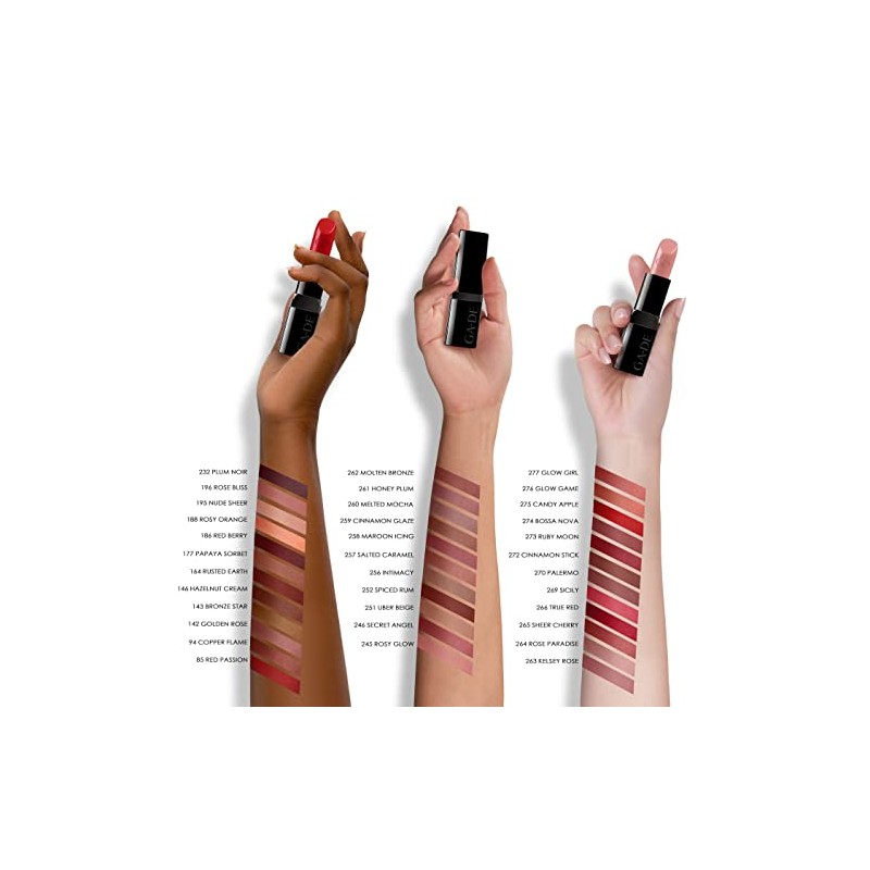 GA-DE True Color Satin Lipstick-142 Golden Rose 4.2g