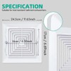 Aswalling Bathroom Exhaust Fan Cover with Springs Replacement Parts for
