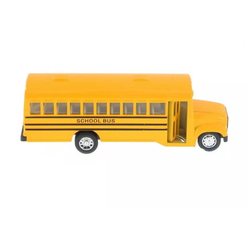 Kinsfun 6" inch Yellow School Bus Diecast Model pull back
