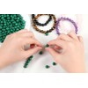XIANNVXI Natural Stone Green Malachite Beads for Threading with Hole