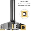 SpeTool 4 Wings Coated Carbide Insert CNC Spoilboard Surfacing Router