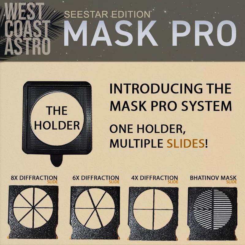 ZWO Seestar S50 - MASK PRO Extreme Bundle (Bahtinov, Diffraction