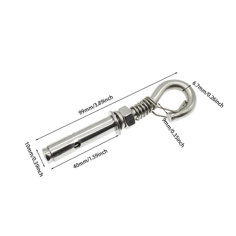 HAJXZH Expansion Hook 2Pcs M8 Heavy Duty Expansion Screw Bold