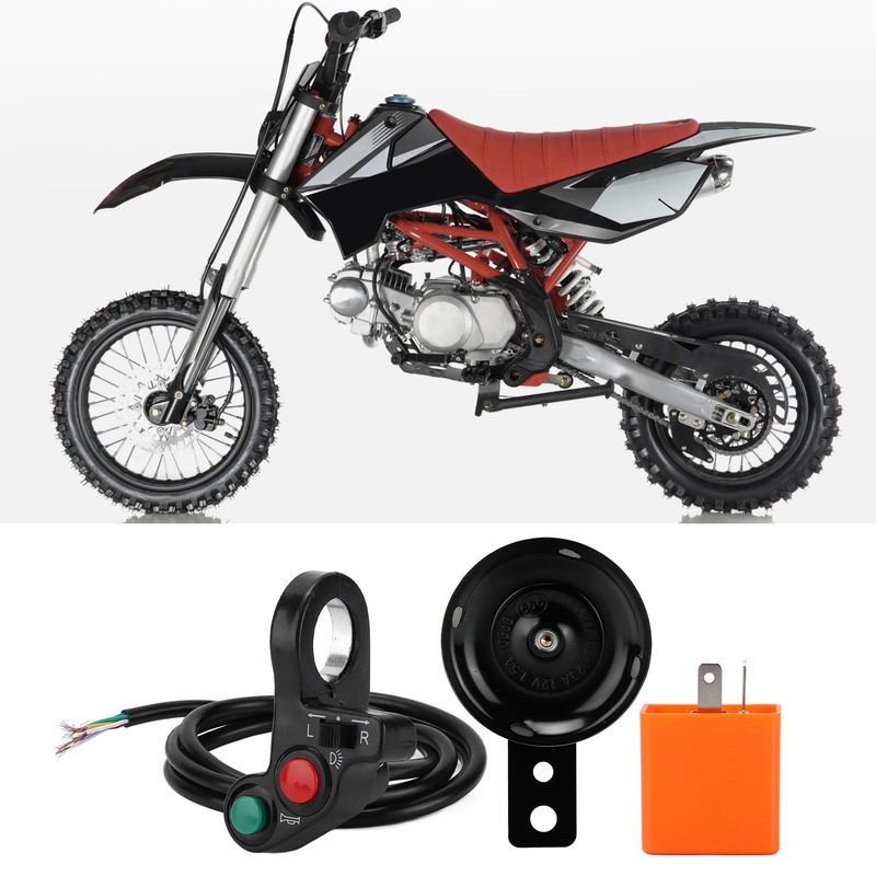 Motorcycle Handlebar Horn Turn Signal Light Switch Assembly 7/8in Multifunctional