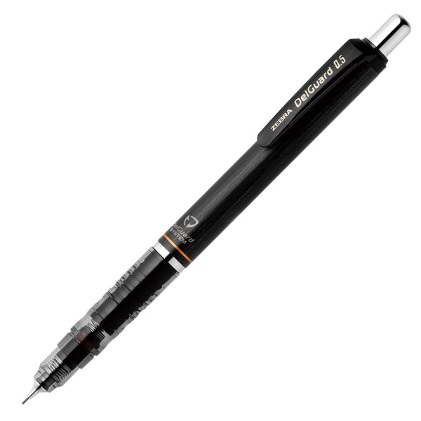 Zebra P-MA85-N2-BK DELGAD Mechanical Pencil, 0.5mm, Black