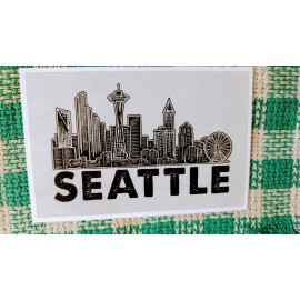 BEAUTIFUL BLACK & WHITE POST CARD SEATTLE WASHINGTON