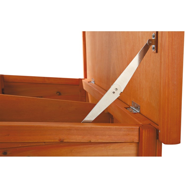 TRIXIE natura Outdoor Rabbit Hutch with Run - 2-Story Rabbit