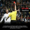 EUZUXU 4 Pack Football Referee Card, Red and Yellow Card