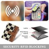 MAIITRIP Small Checkered Wallet for Women,RFID Blocking PU Leather Bifold