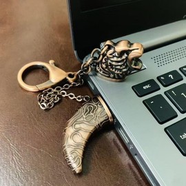 Funny USB Flash Drive, 1.1 oz (32 g), Cool USB 2.0 Flash Drive, Small, Metal, Keychain Included