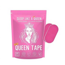 Queen Mouth Tape - 3 month supply mouth tape, pink, , adhesion, 30 Strips, sports accessories, Gentle Adhesion Mouth Tape:_30 pieces rose red/QUEEN