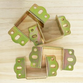 4 PCS Heavy Duty Bed Rail Metal Brackets Support Hinges