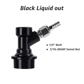 2 Pcs Ball Lock Disconnect Fittings with 5/16’’ Stainless Steel Gas Barb, Durable PBT Keg Fittings - Home Brew Keg Post Coupler for Beer & Soda, Includes MFL Swivel Nuts & 2 Hose Clamps