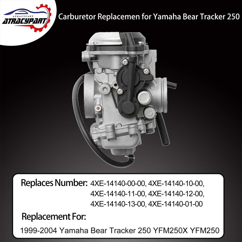 Carburetor Replacement for 1999-2004 Yamaha Bear Tracker 250 YFM250 YFM250X