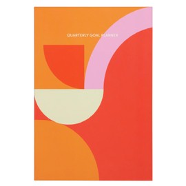 POKETO - Quarterly Goal Planner, 8.5" (Red) - 3 Months of Planning - Undated Planner - Monthly, Weekly, & Daily Goal Setting - Guided Journal - To Do List - Self Care & Wellness - 241 Open Pages