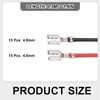 sourcing map 30Pcs Double Head Female Spade Crimp Terminal with
