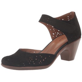 Easy Spirit Women's Cindie Dress Pump, Black Nubuck, 11 W US