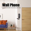 Wall Mounted Phone Redialing Mute Function Corded Telephone for Home