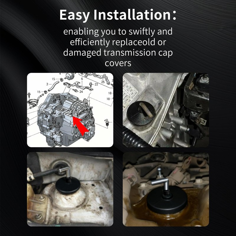 2Pcs Transmission Filler Cap, Car ATF Rubber Plug Cap Compatible