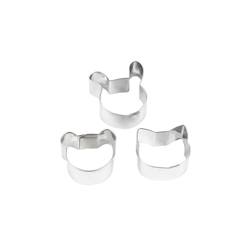 DELISH KITCHEN CX-40 Pearl Metal Stainless Steel Cookie Cutters Set