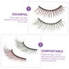 Baluue 3sets Realistic Makeup Lashes Wispy False Lashes Natural Party