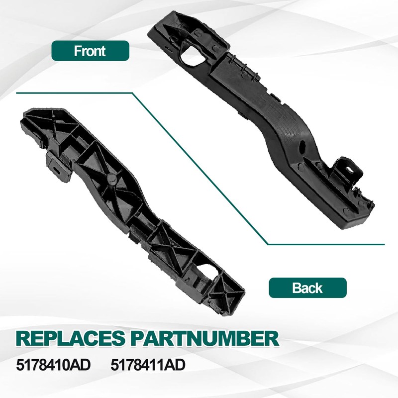 Front Bumper Bracket Support Set - Left & Right Pair