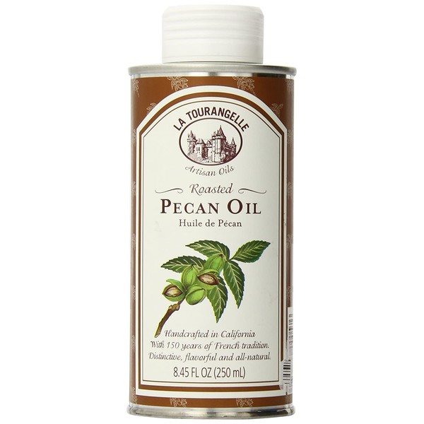La Tourangelle Roasted Pecan Oil 8.45 Fl. Oz., All-Natural, Artisanal, Great for Salads, Grilled Fish and Meat, or Pasta