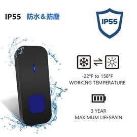 Topyart Wireless Chime, Door Bell, Waterproof and Dustproof, 300m Reception Distance, 55 Types of Ring Tone, No Wiring Required, Restaurants, Entryways, Nursing Sites, Offices, Factories, Warehouses,