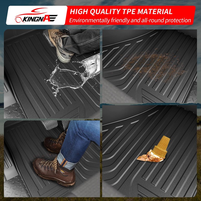 Kingna Floor Mats Compatible with 2018-2026 Freightliner Cascadia TPE All
