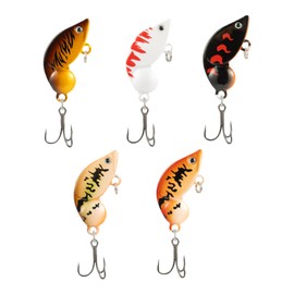 Fishing Lures,Bass Lures Freshwater - 5 Piece Walleye Gear Swimbait Trout Attract for Shrimp Catfish Crappie Salmon Saltwater Freshwater Outdoors Men