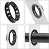 TA-VIGOR 50Pcs 10mm Cable Hose Snap Bushing Grommet Protector, Black